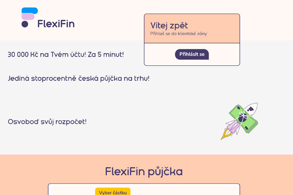 Náhled webu Flexifin.cz